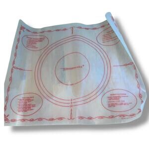 Tupperware Cooking Pastry Baking Mat Sheet 18" x 22" Rexall 1965 USA Vintage